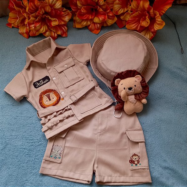 Kit roupa safari/selva